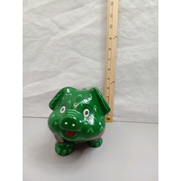 Mexican Piggy‎ Bank Hand Painted Vibrant colors 7X5X4 - Picture 10 of 10